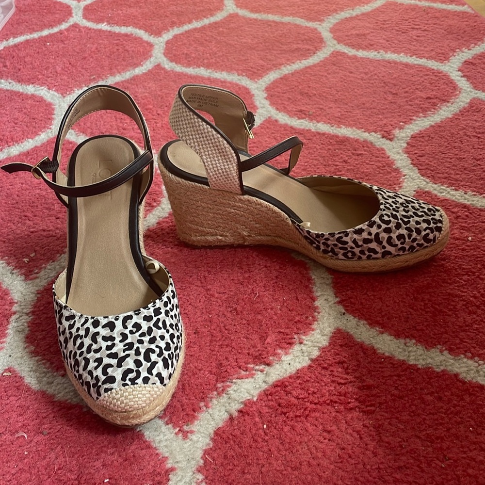 Loft wedge espadrille size 8